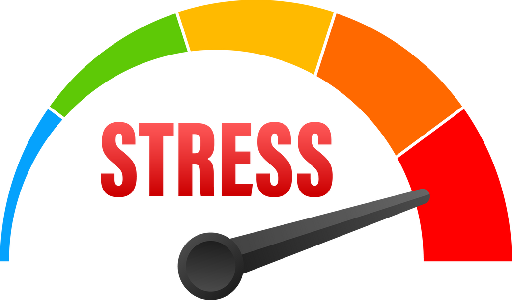 Stress score, great design for any purposes. Vector illustration. Chart graphic. Smile icon.